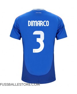 Günstige Italien Federico Dimarco #3 Heimtrikot EM 2024 Kurzarm